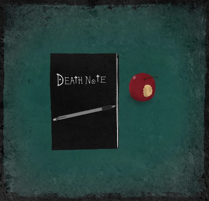 My Drawing Of The Death Note Deathnote Anime Book Deat My Drawing Of The Death Note Deathnote Anime Book Deat