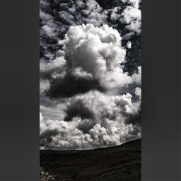 black nature clouds cloudscape